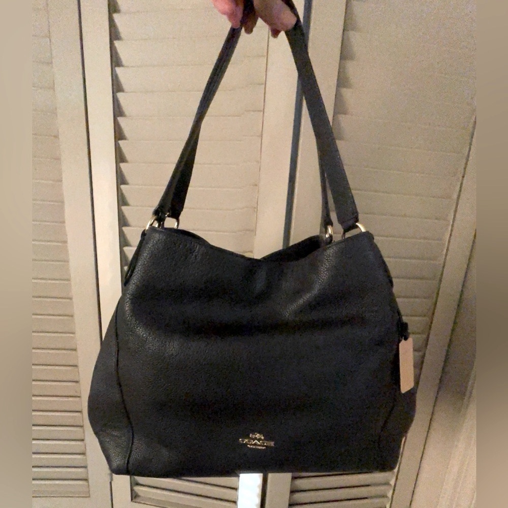 Coach Black Leather Bag - Picture 3 of 16